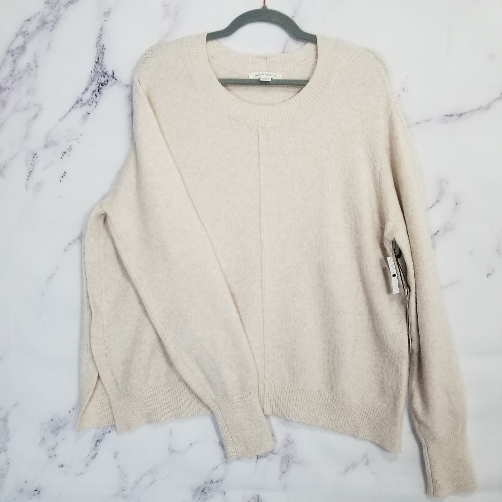 Treasure and Bond Pullover Beige Sweater